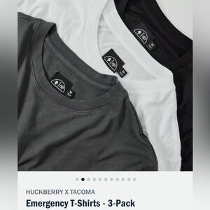 Huckberry x Tacoma Emergency t-shirts 3-pack